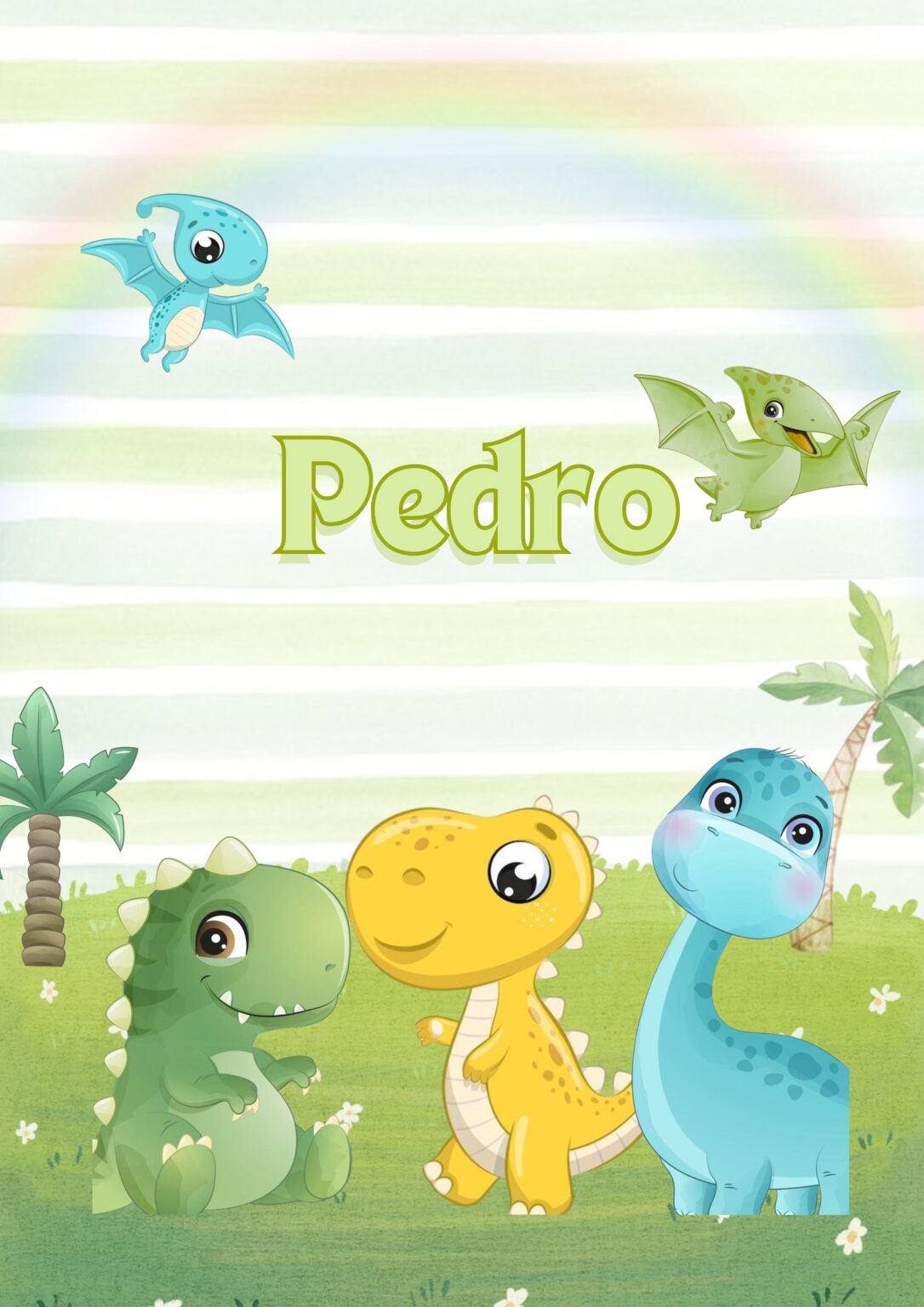 Folha A4 com linhas floral delicado e minimalista azul (40)